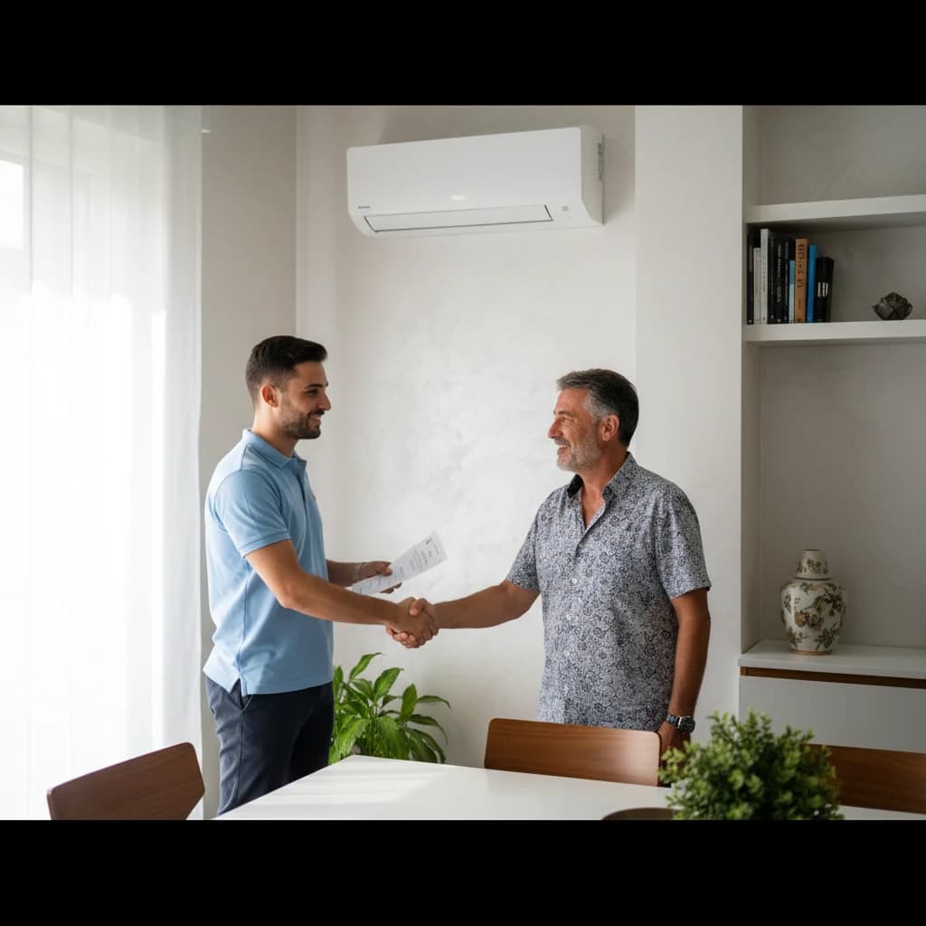 Cliente soddisfatto dopo installazione condizionatore Milano